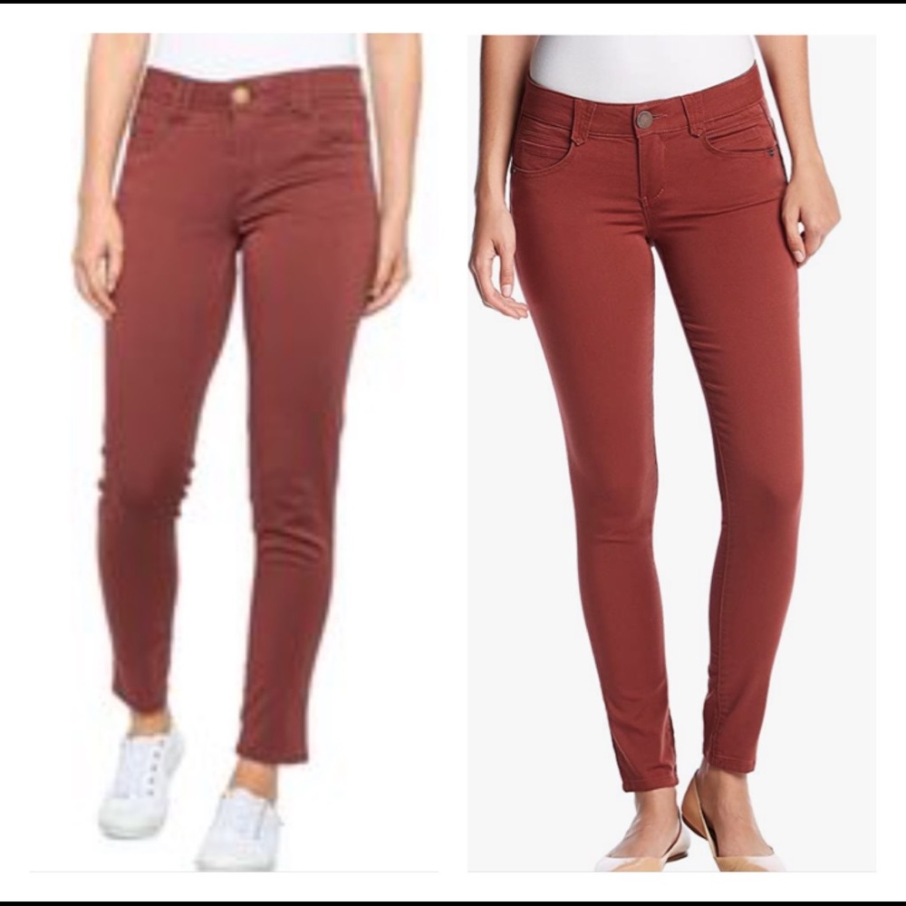 Democracy Ab Solution Rust Red Stretch Ankle Jean… - image 1